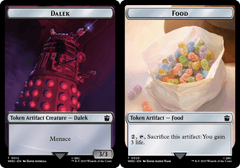 Dalek (0012) // Food (0025) Double-Sided Token - Foil
